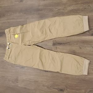 Cat & Jack lined pull on khaki joggers